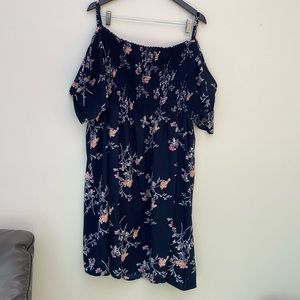 Torrid Cold Shoulder Navy Dress